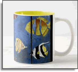 Debajo Del Agua - Island Art by Yotigo Mug